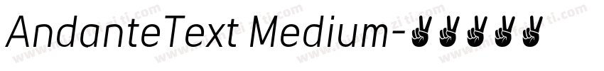AndanteText Medium字体转换